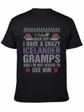 Crazy Icelander Gramps Christmas Sweater T-Shirt product image 1