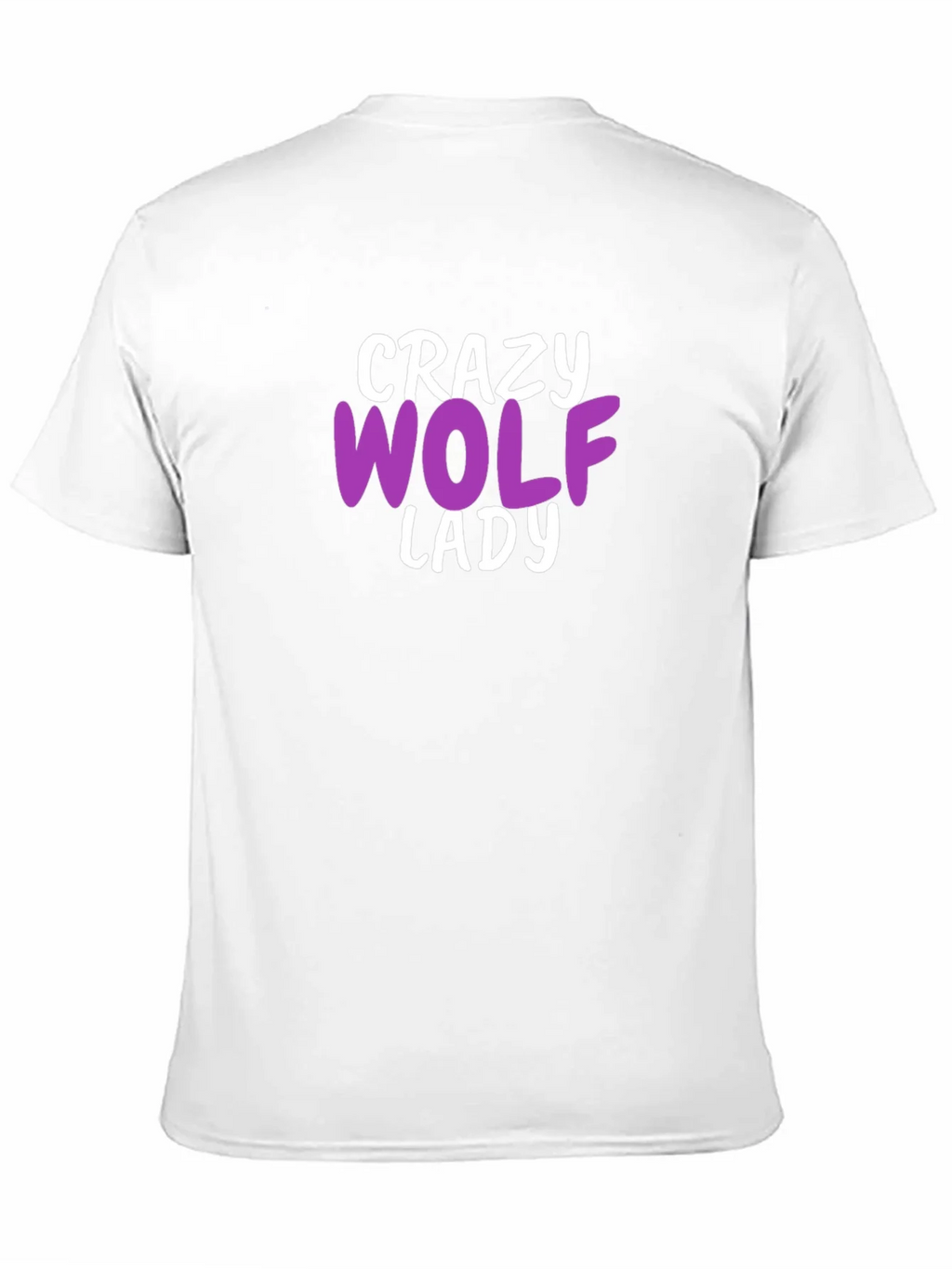 Crazy Wolf Lady T-Shirt - Novelty Graphic Tee product image 10