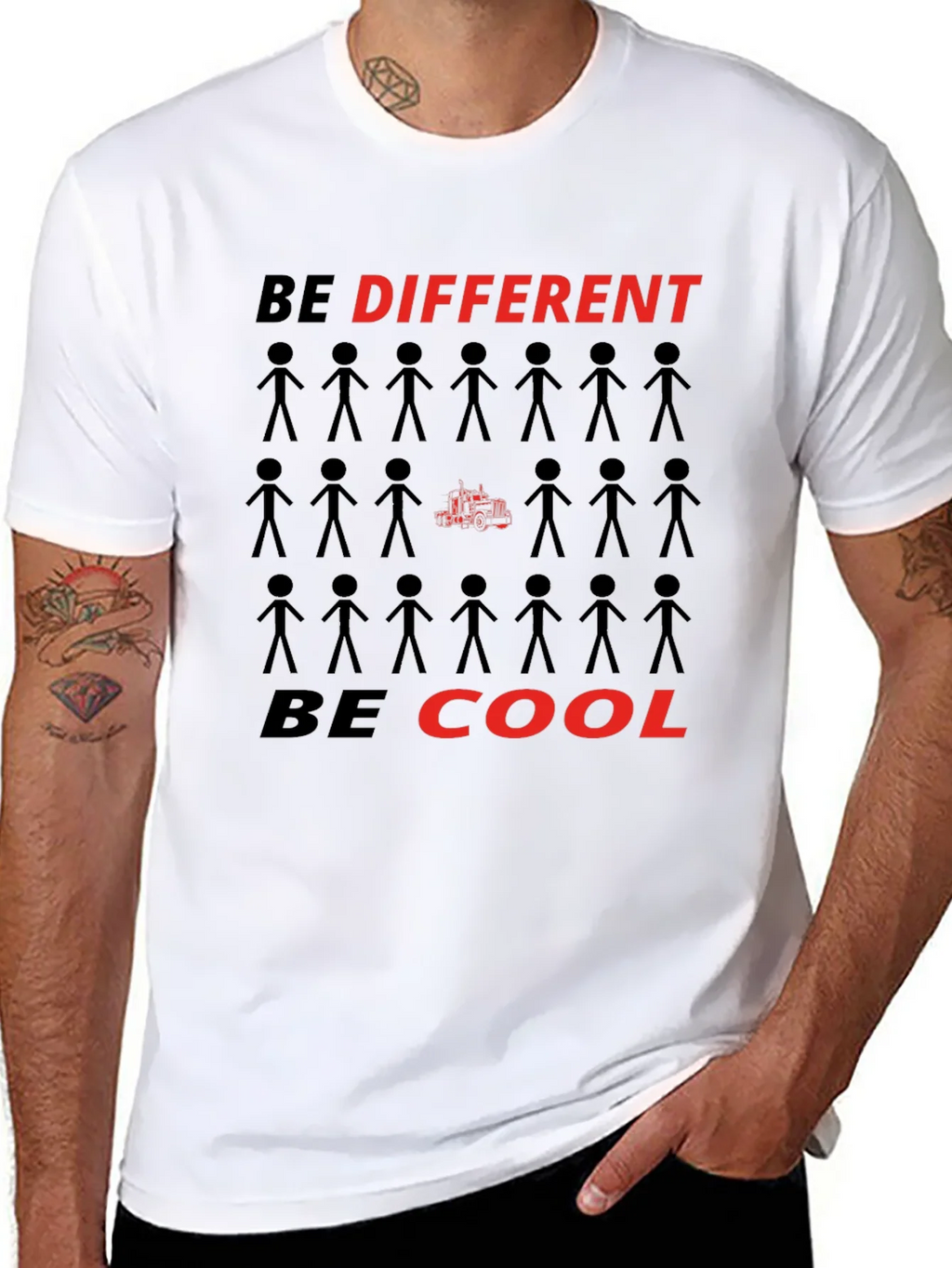 Be Different Be Cool Graphic T-Shirt product image 7