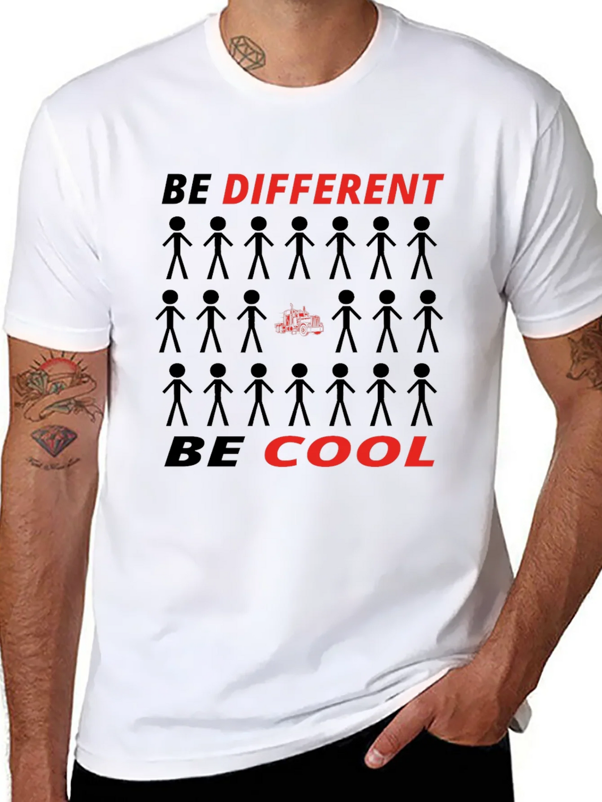 Be Different Be Cool Graphic T-Shirt product image 7