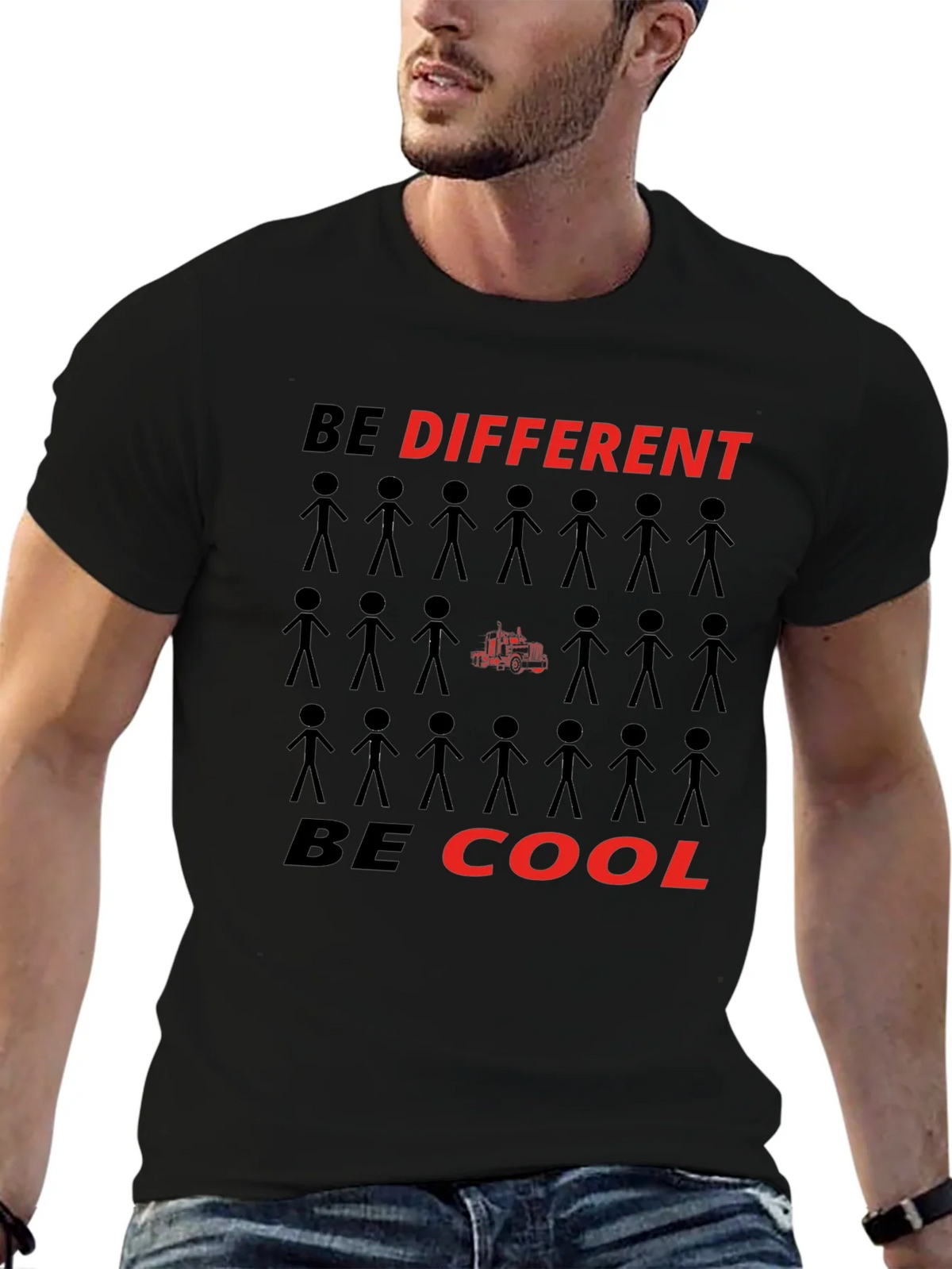 Be Different Be Cool Graphic T-Shirt product image 6