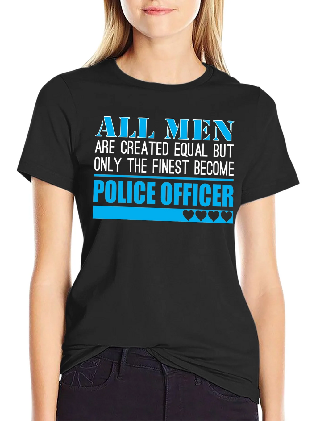Finest Police Officer T-Shirt - All Men Are Created Equal product image 2