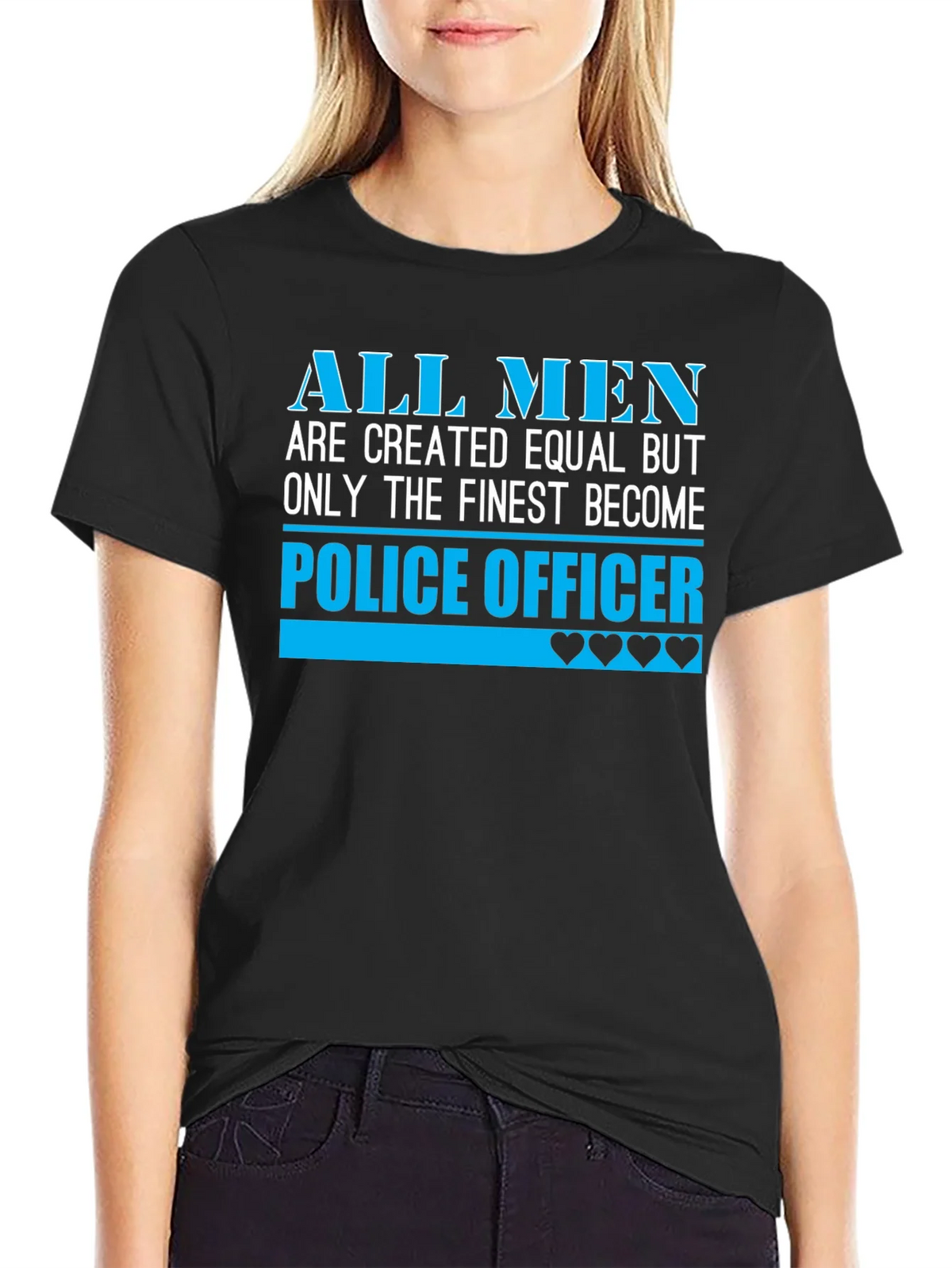 Finest Police Officer T-Shirt - All Men Are Created Equal product image 2