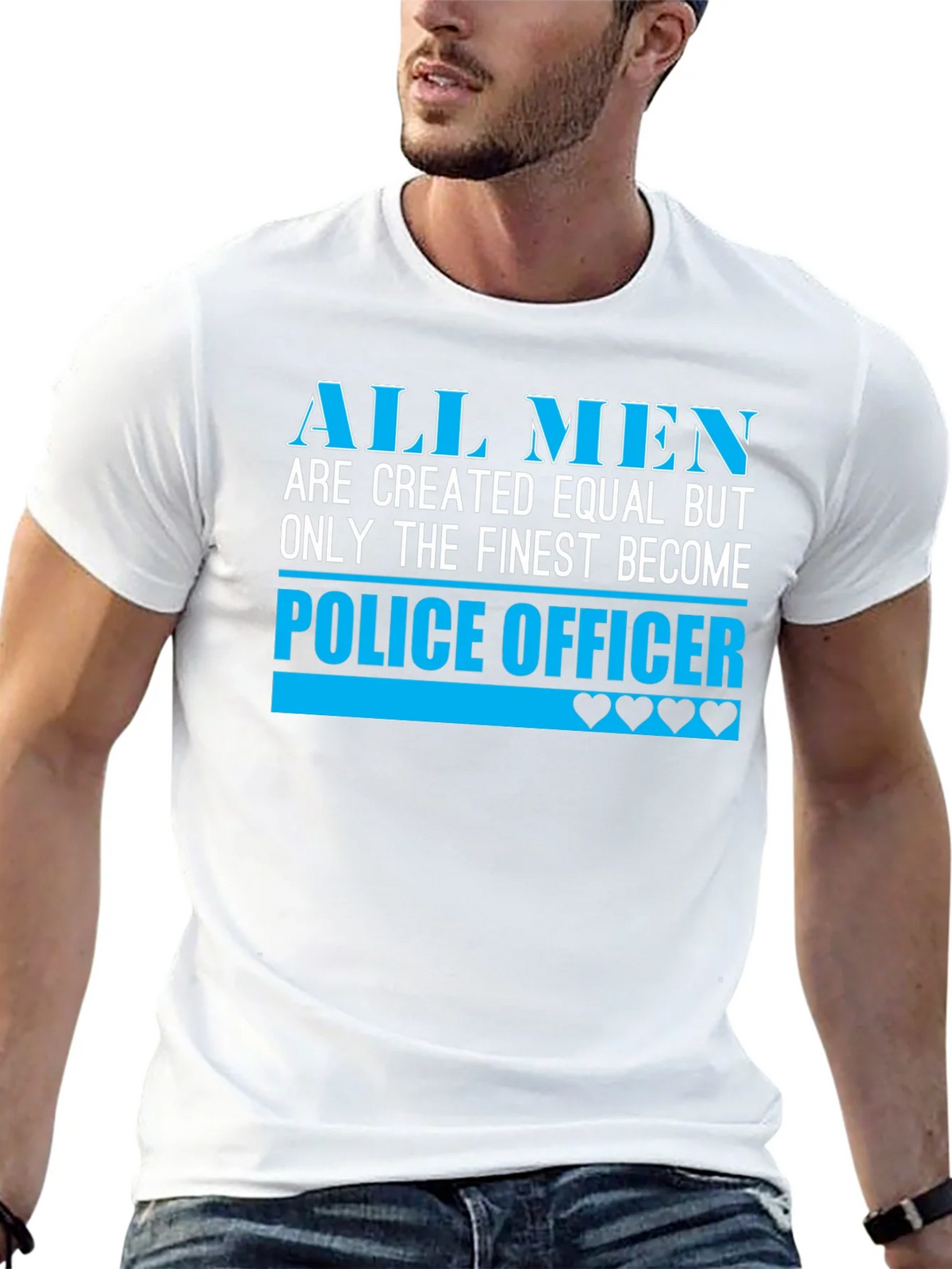 Finest Police Officer T-Shirt - All Men Are Created Equal product image 12