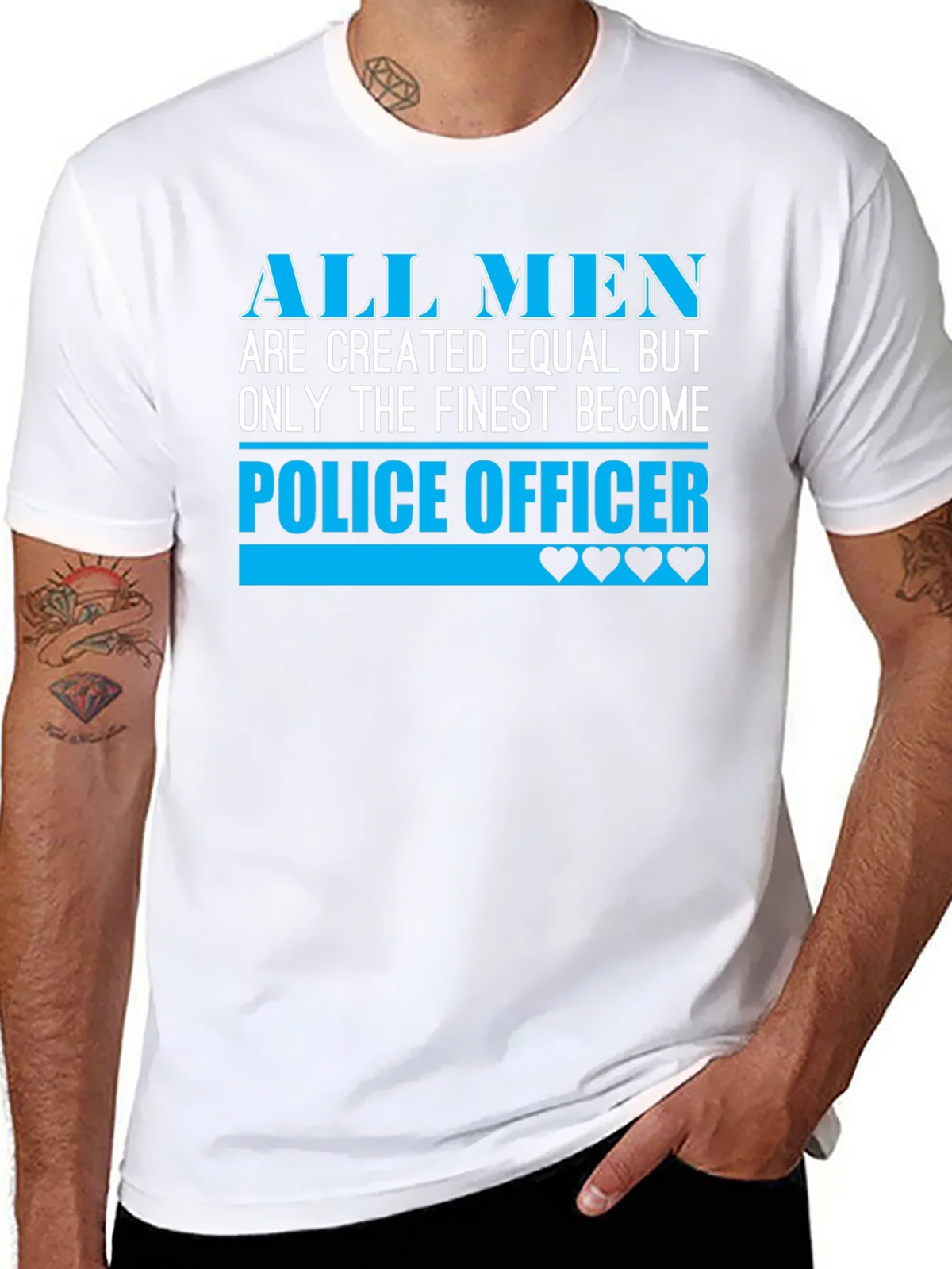 Finest Police Officer T-Shirt - All Men Are Created Equal product image 7