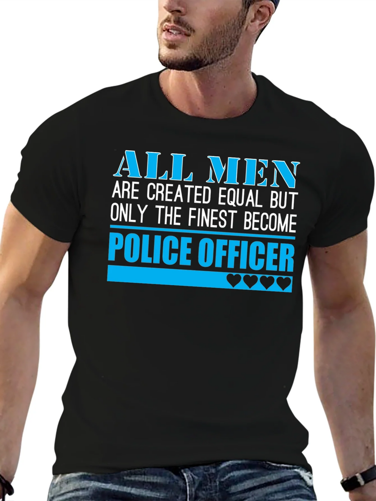 Finest Police Officer T-Shirt - All Men Are Created Equal product image 6