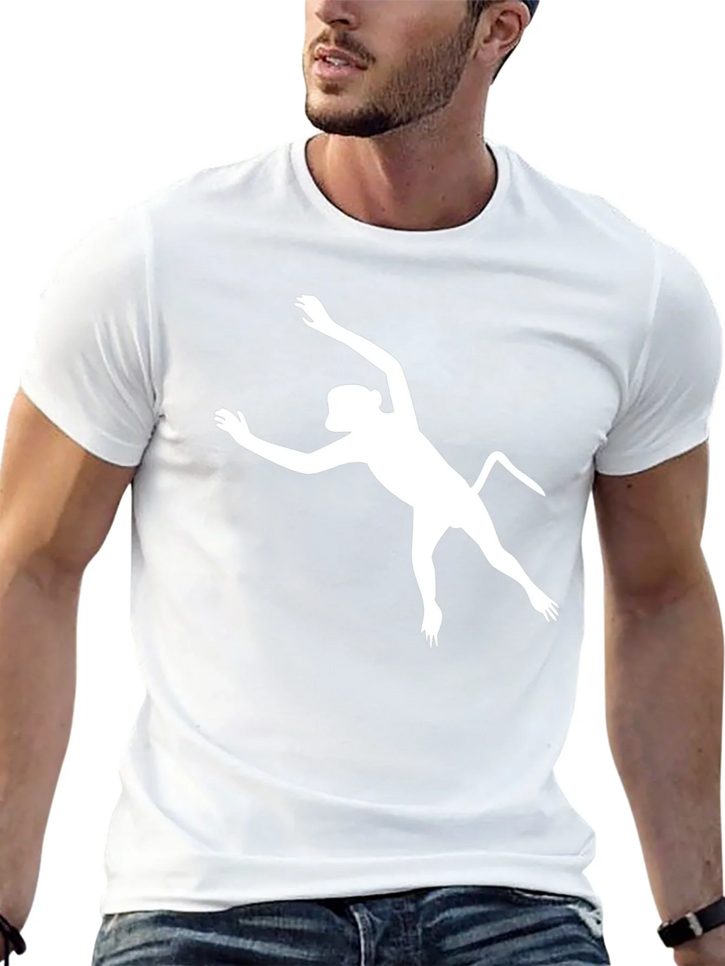 Cool Monkey Silhouette Black T-Shirt product image 12