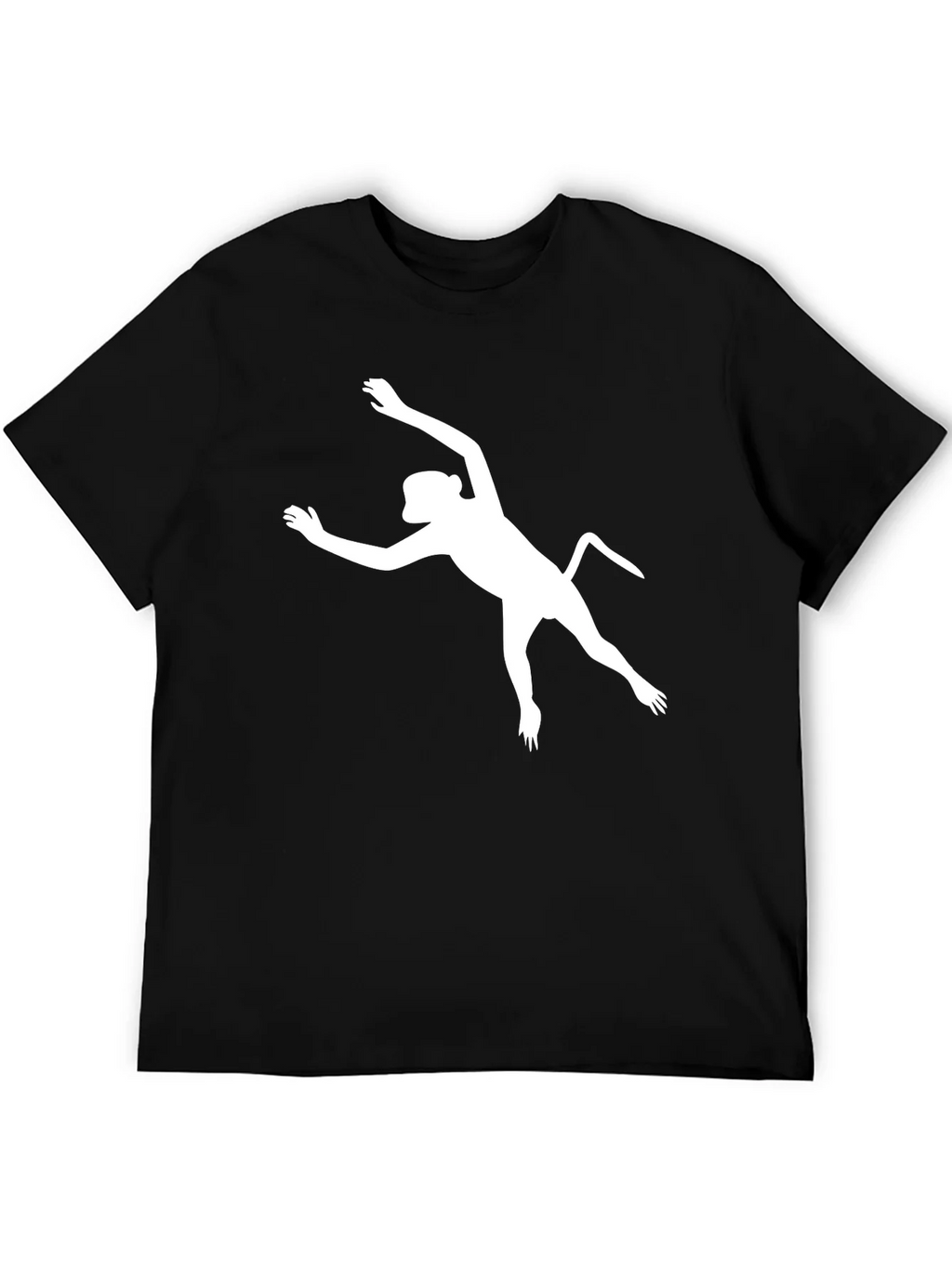 Cool Monkey Silhouette Black T-Shirt product image 5