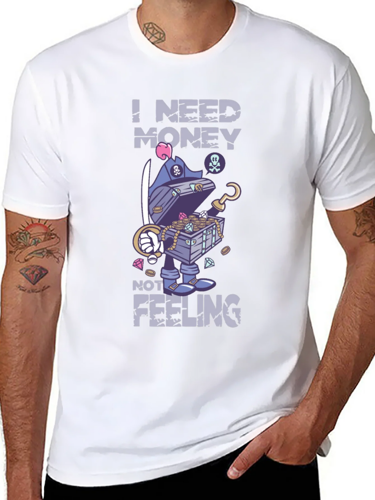 I Need Money Not Feeling T-Shirt product image 7