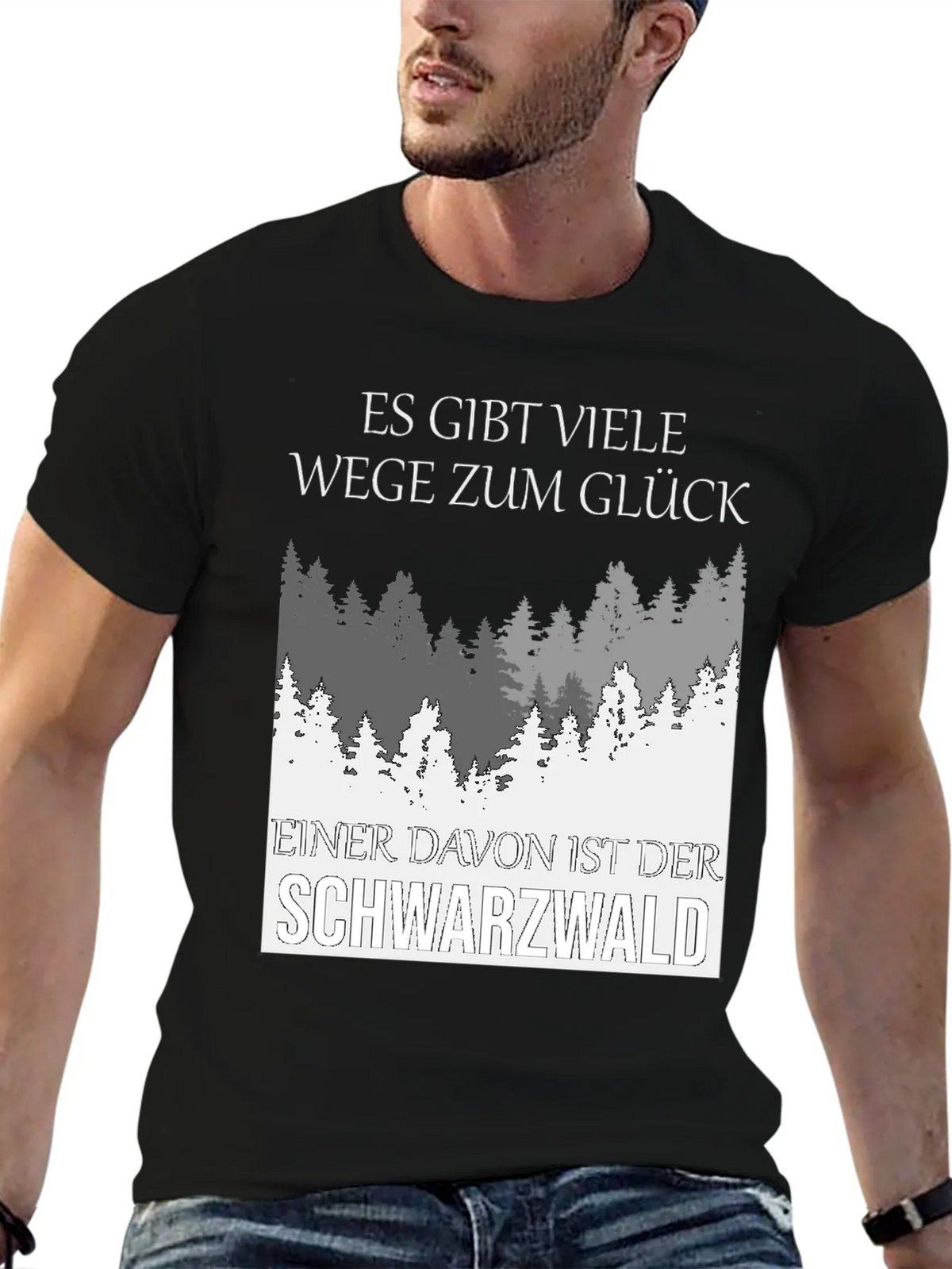 Black Forest T-Shirt: Way to Happiness Graphic Tee product image 6