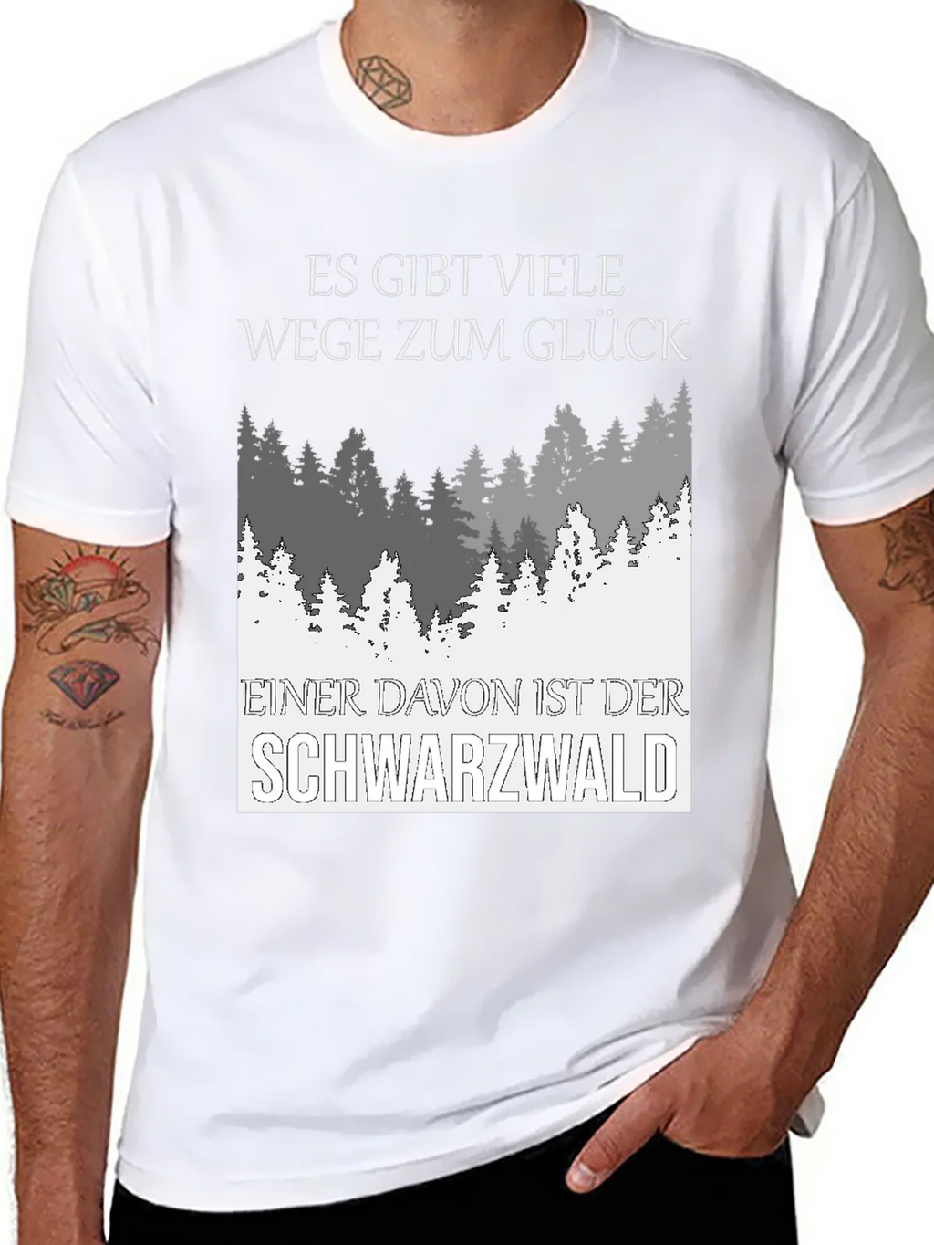 Black Forest T-Shirt: Way to Happiness Graphic Tee product image 7