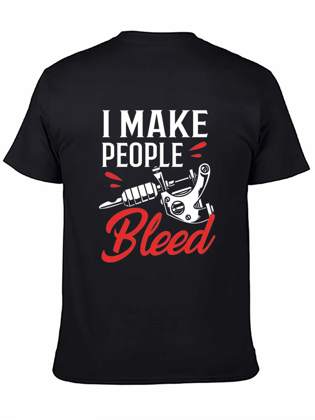 I Make People Bleed Tattoo Artist Black T-Shirt product image 3