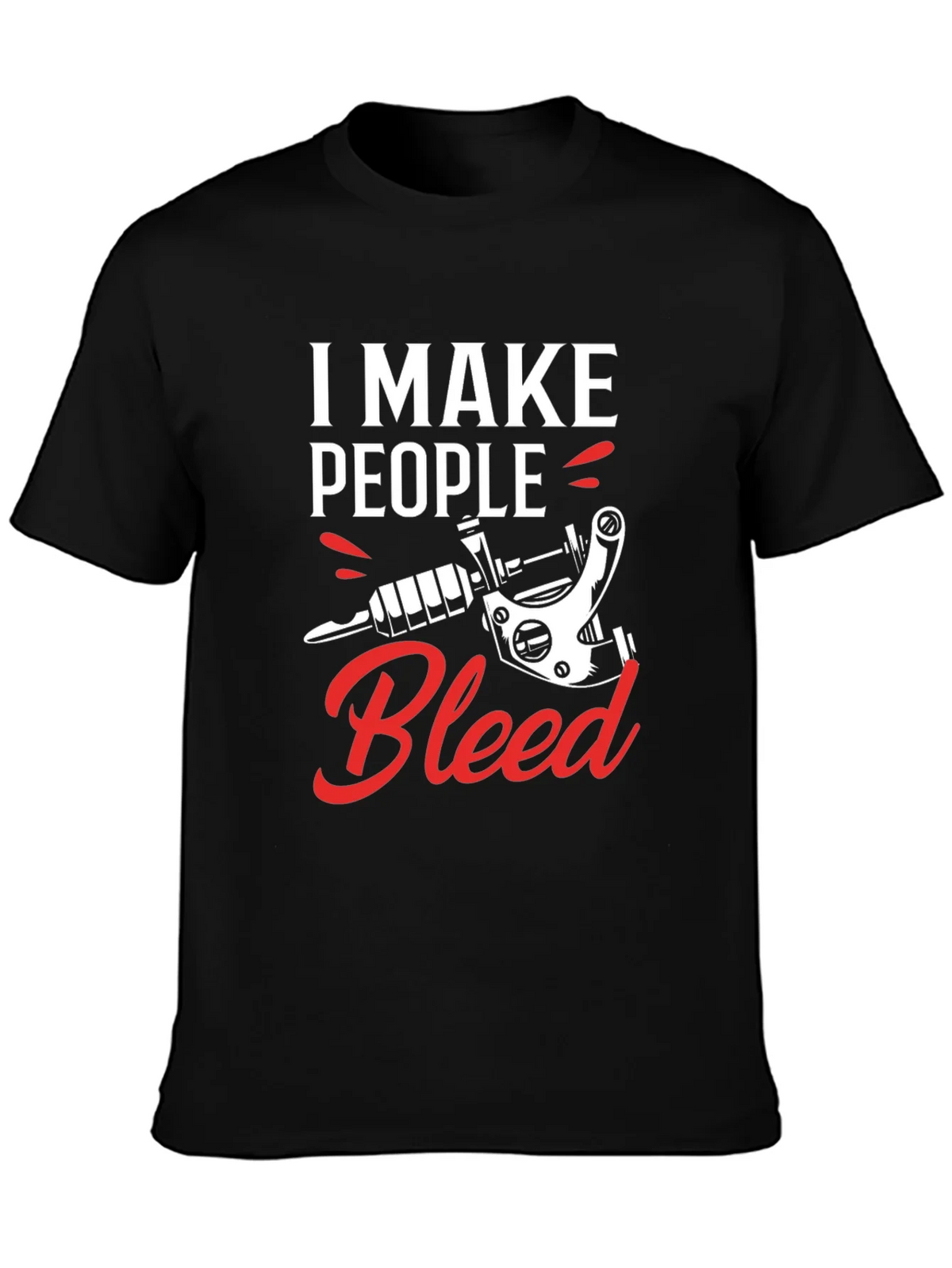I Make People Bleed Tattoo Artist Black T-Shirt product image 2