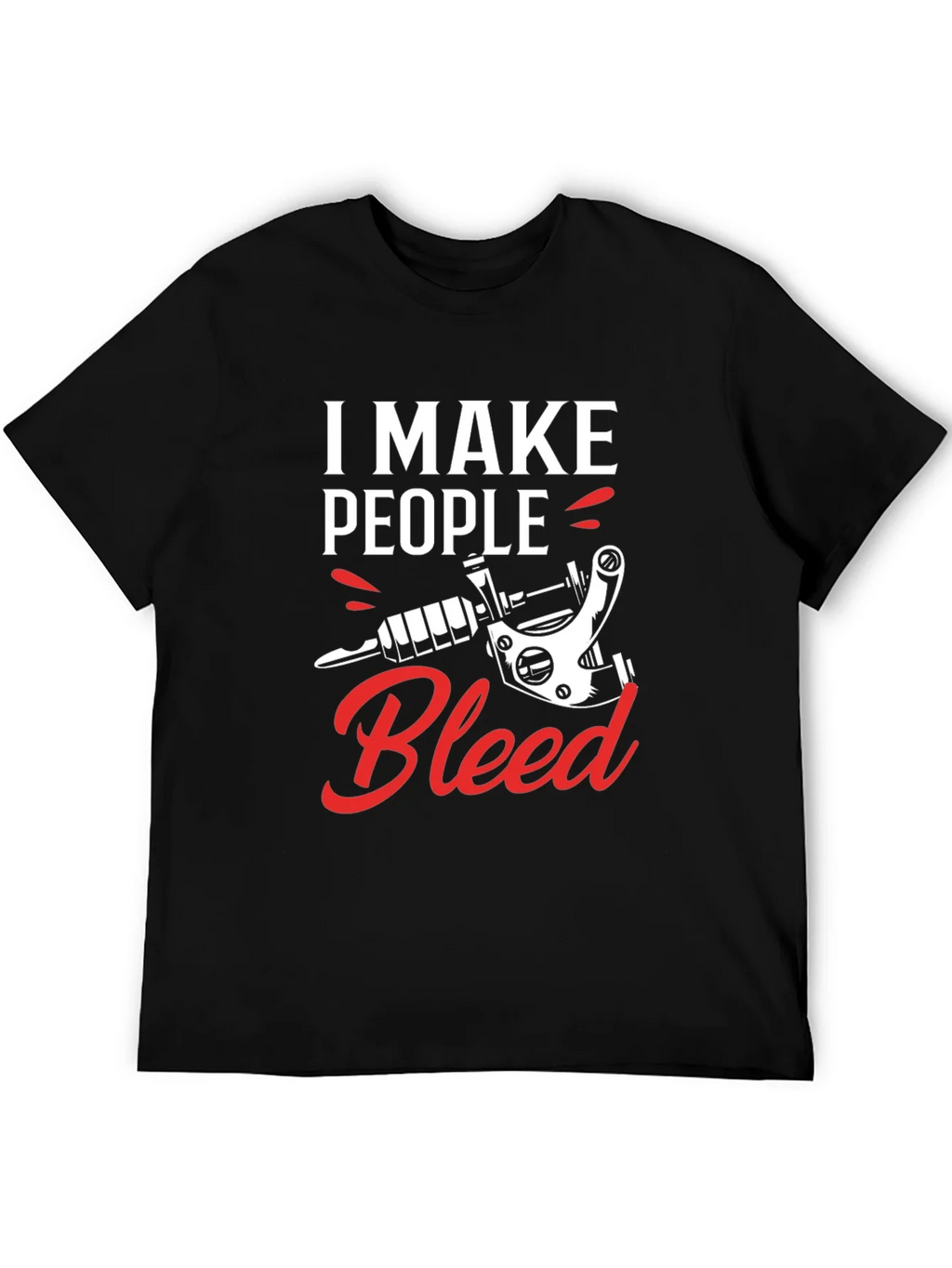 I Make People Bleed Tattoo Artist Black T-Shirt product image 4