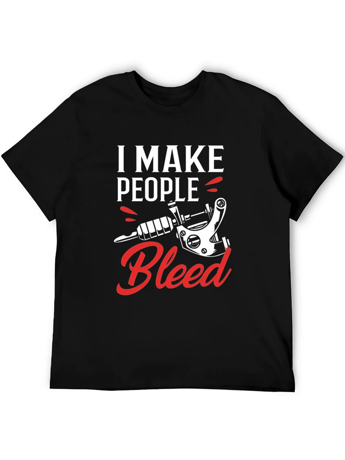 I Make People Bleed Tattoo Artist Black T-Shirt product image 4
